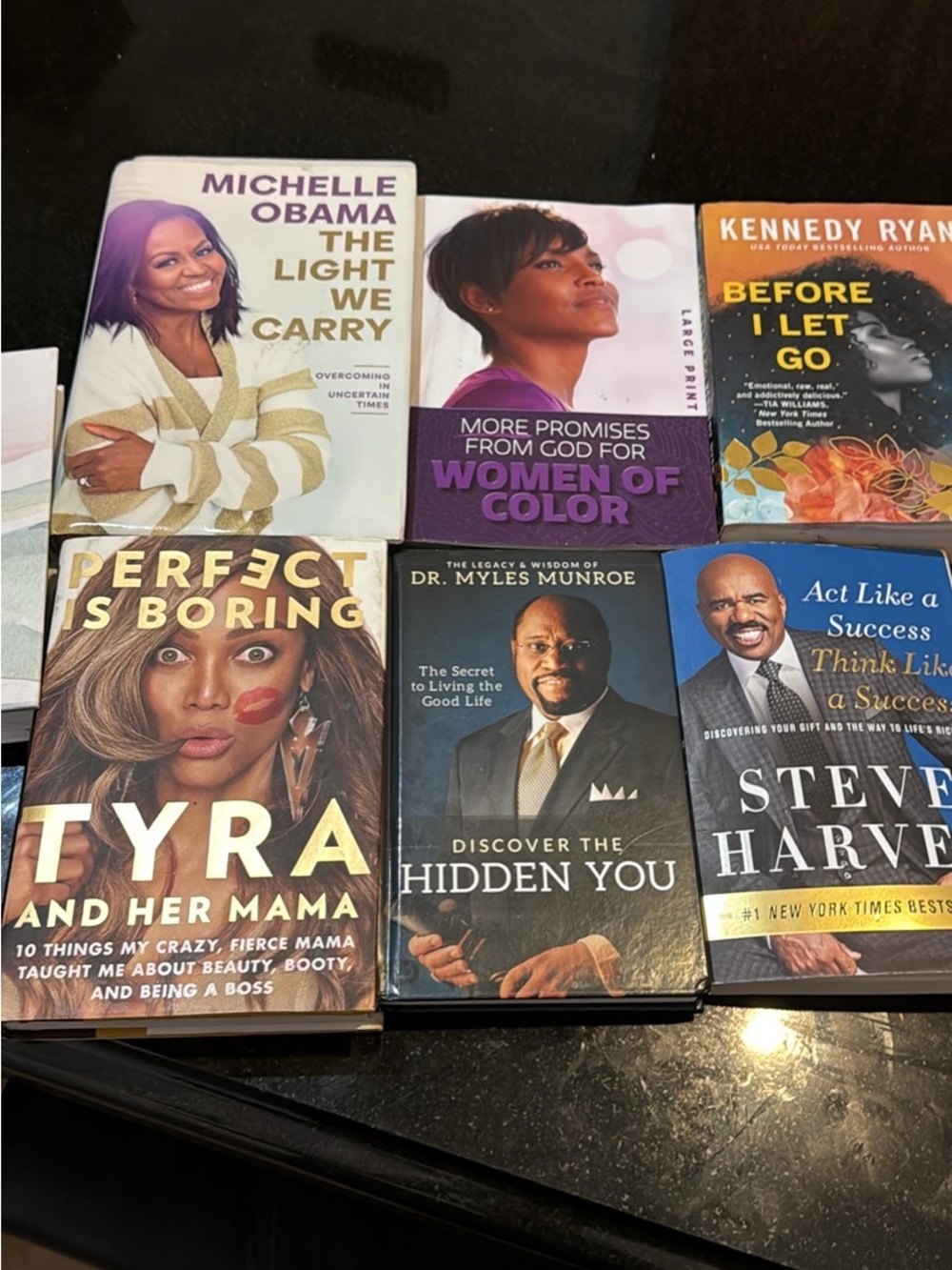 African American Author Books LOT OF 6 Paper & Hardcover Books Inspirational